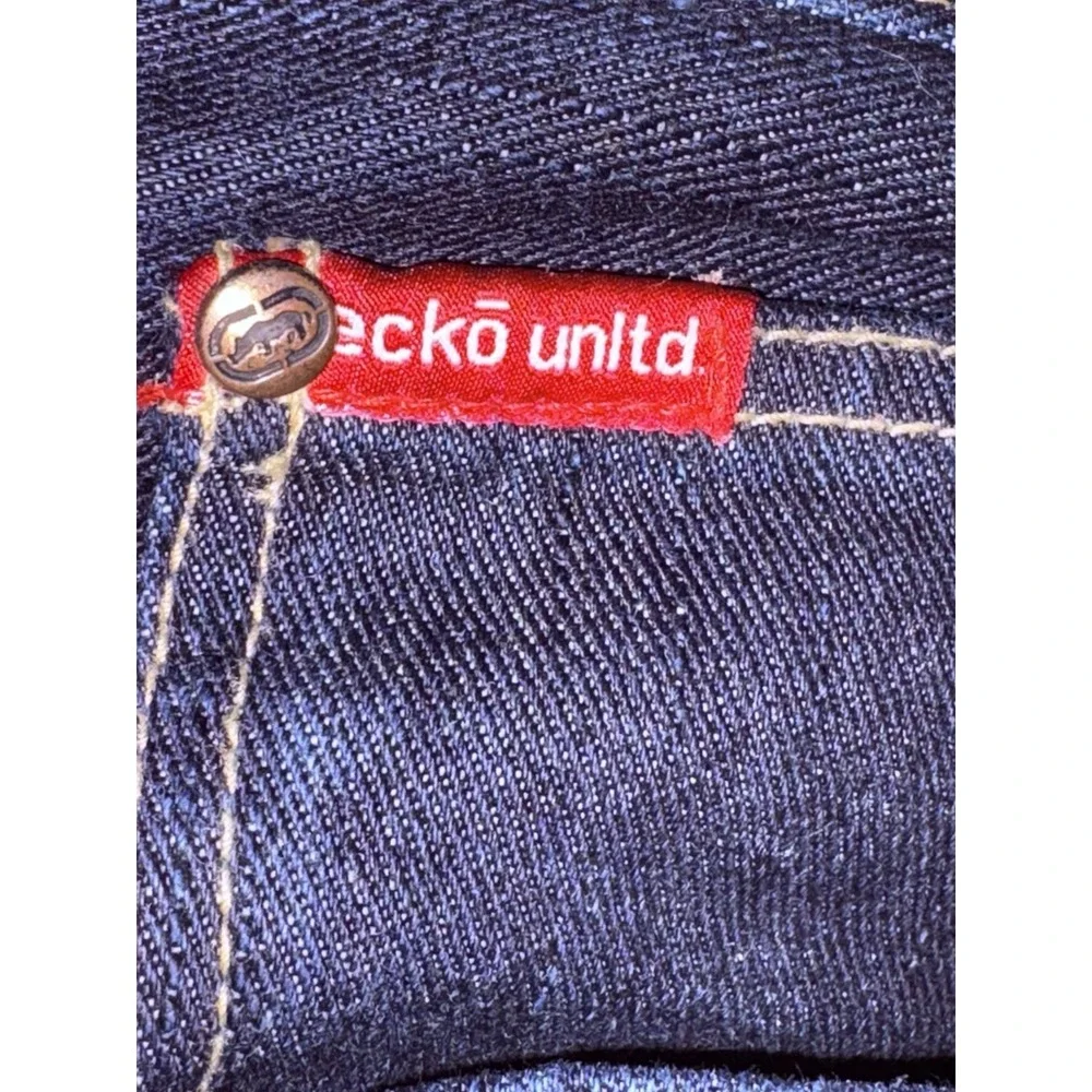 Vintage Ecko Unltd Y2K Baggy Denim‎ Jeans Mens Size 38 Hip Hop Streetwear
